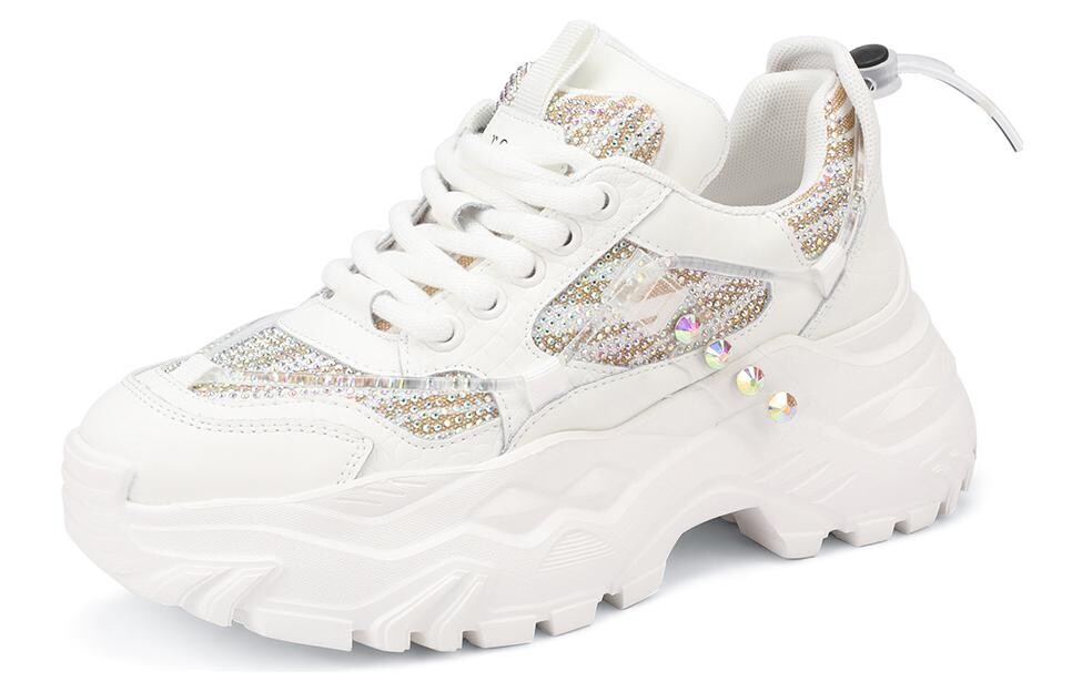 

Кроссовки rosa bianca Chunky Sneakers Women's Low-top, белый/черный