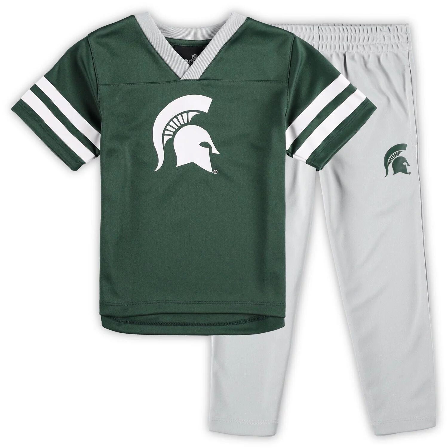 

Зеленый/серый комплект из джерси и брюк для дошкольников Michigan State Spartans Red Zone Outerstuff
