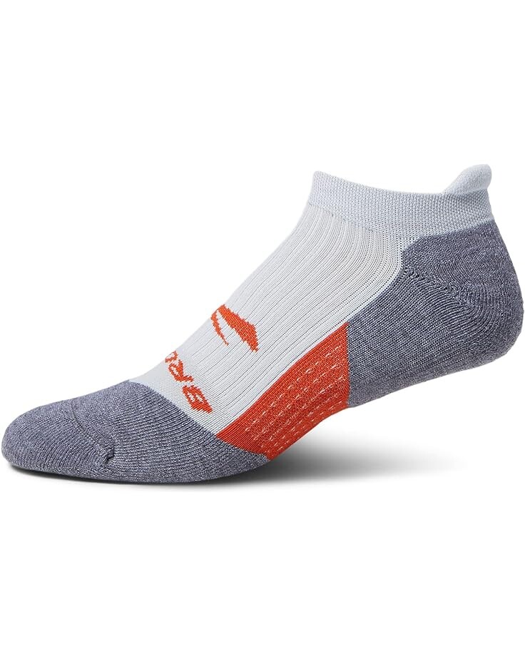 Носки Brooks Ghost No Show Socks, цвет Light Pikes Peak/Red Clay