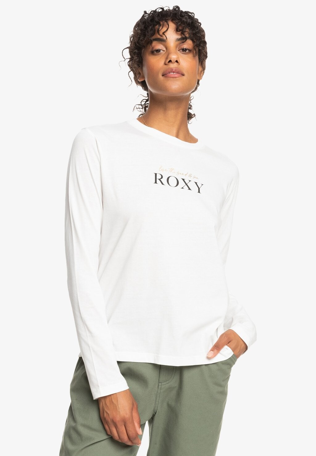 

Топ с длинными рукавами Roxy, белый