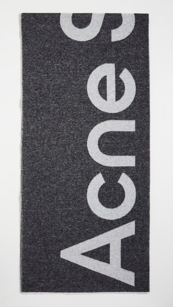 

Шарф Acne Studios Logo, черный