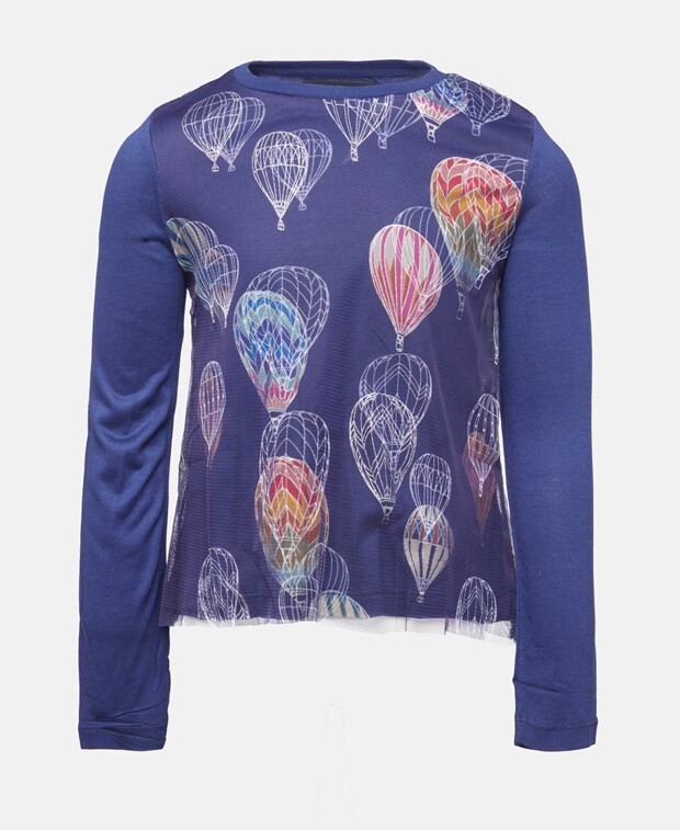 

Топ с длинными рукавами Desigual, темно-синий