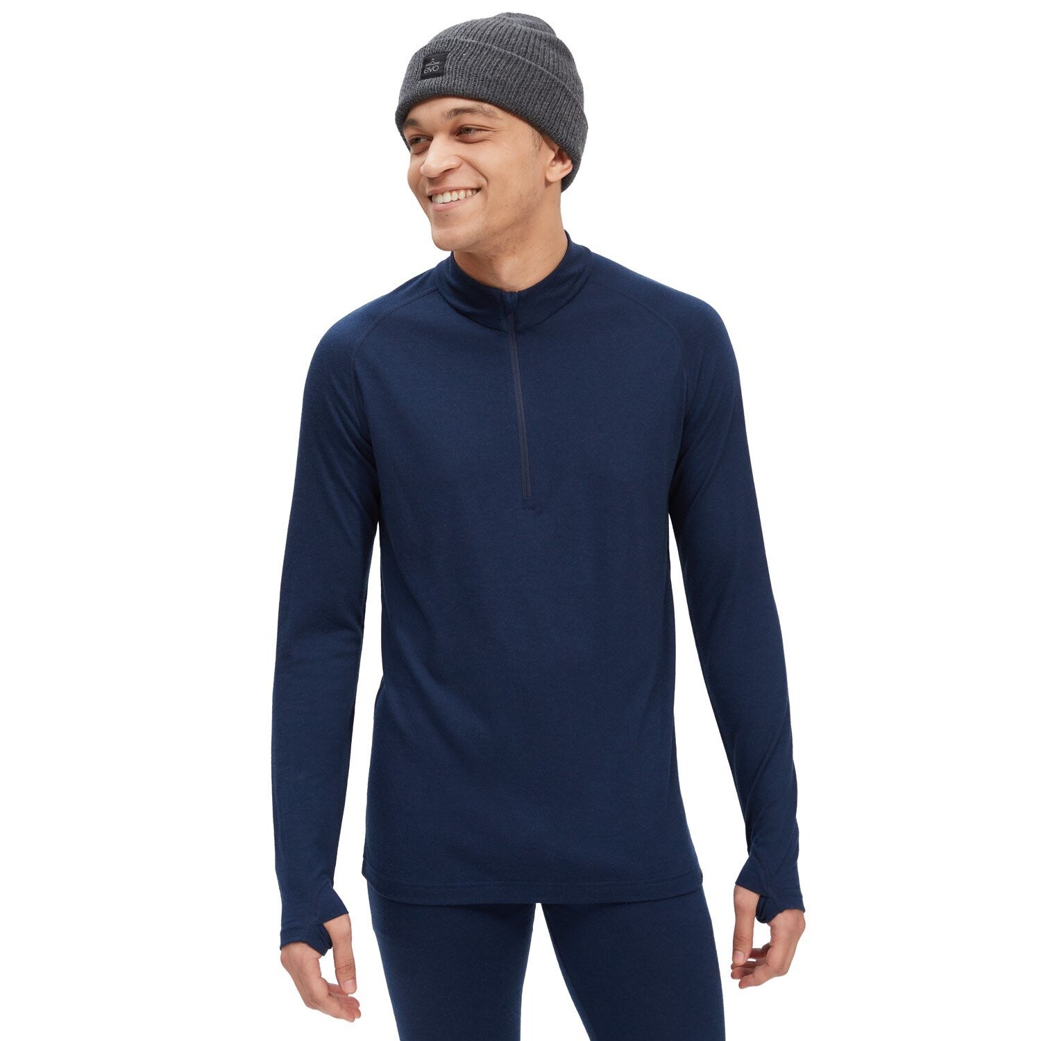 

Топ evo Ridgetop Merino Wool 1/4 Zip, темно-синий