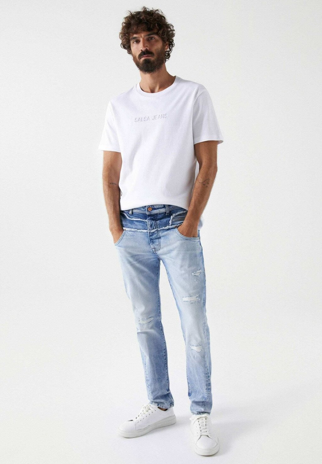 

Джинсы узкого кроя TAPERED Salsa Jeans, синий