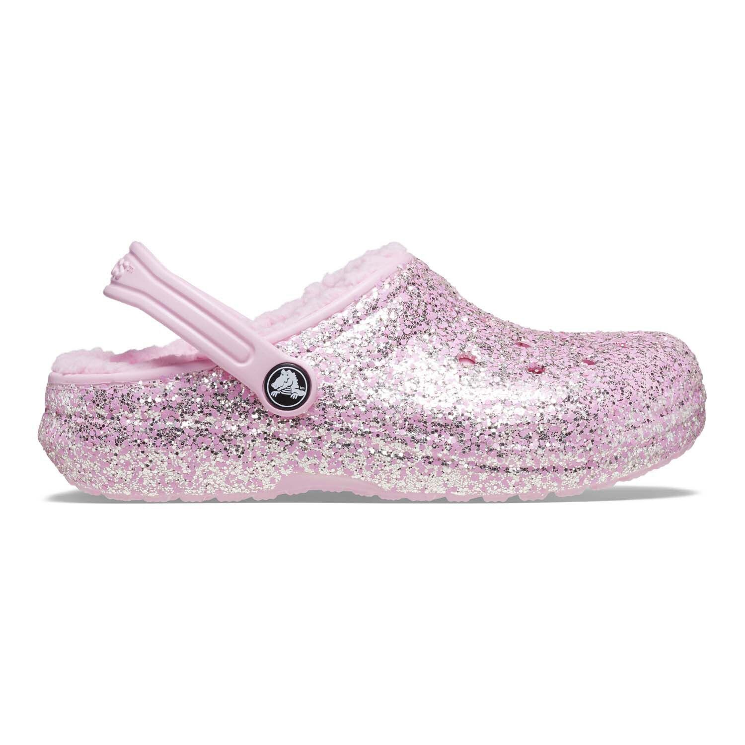 

Детские блестящие сабо Crocs Classic на подкладке Crocs