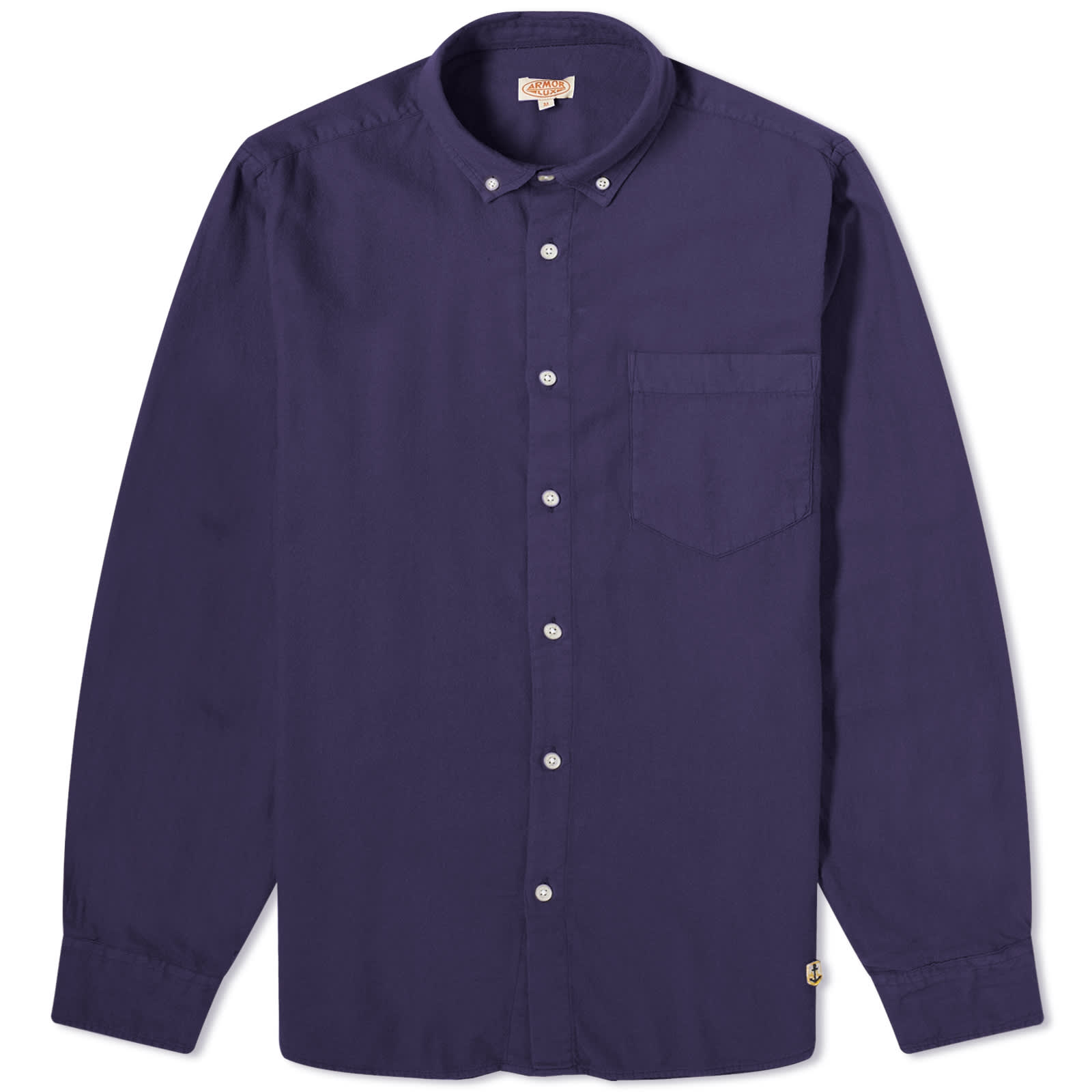 Рубашка Armor-Lux Button Down Flannel, цвет Marine Deep