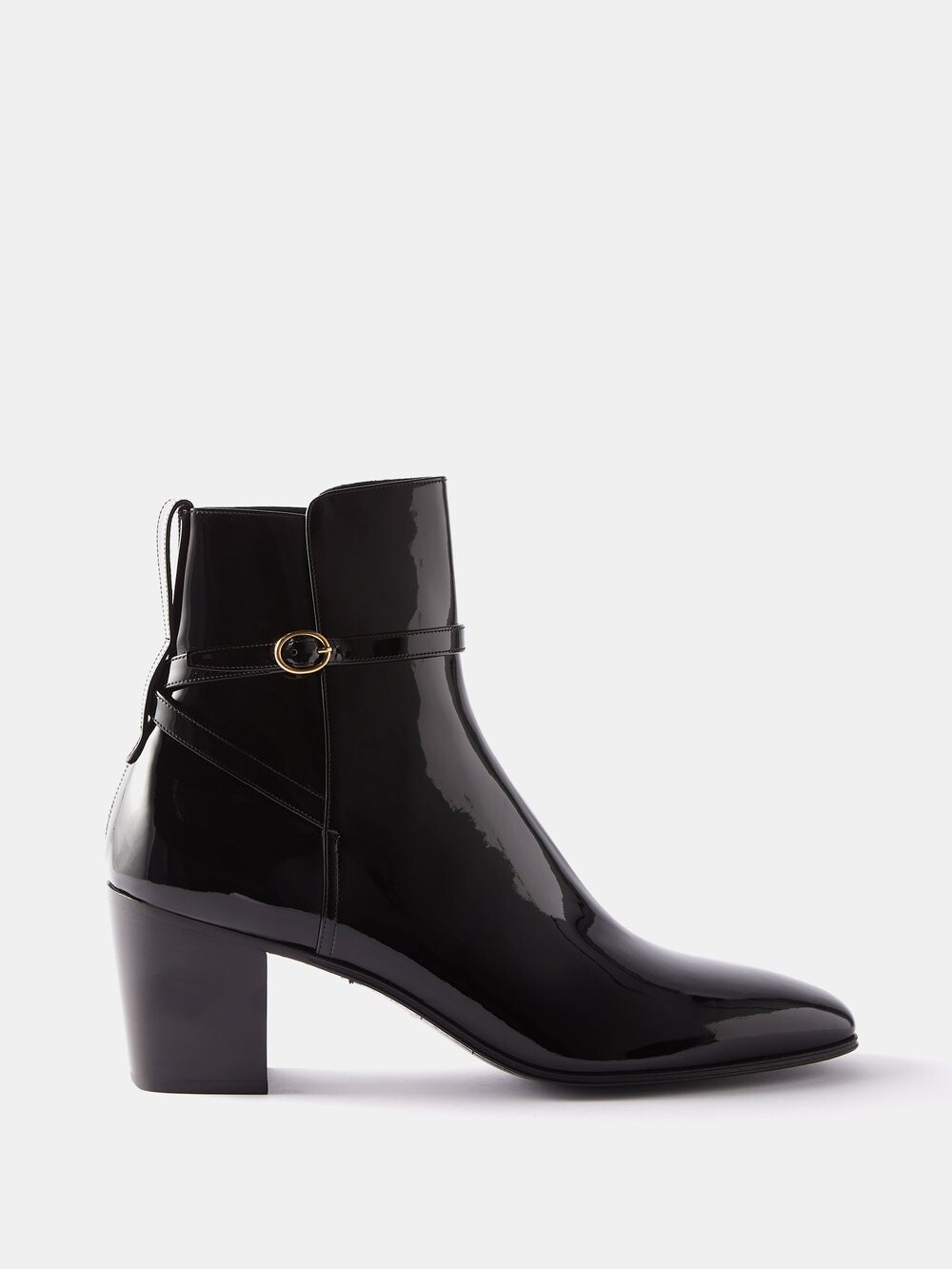 

Кожаные ботинки terry jodhpur Saint Laurent, черный