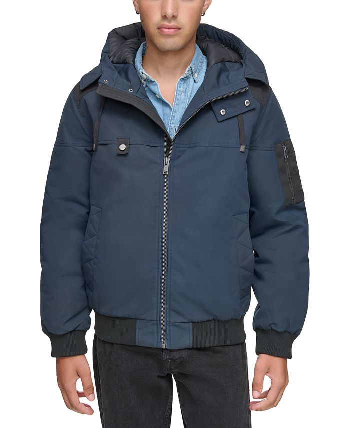 цена Мужская куртка-бомбер с капюшоном Wolmar Marc New York, синий