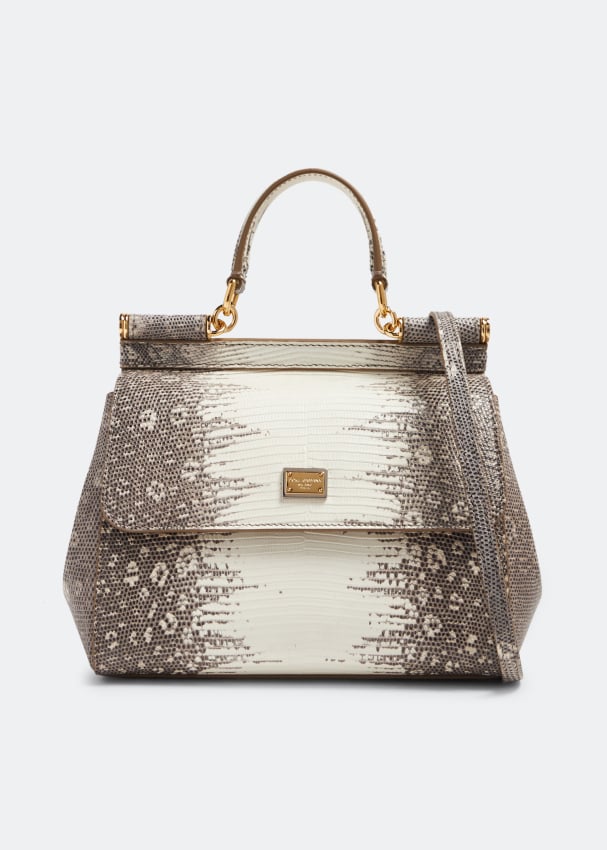 Сумка Dolce&Gabbana Small Sicily Handbag, животный принт
