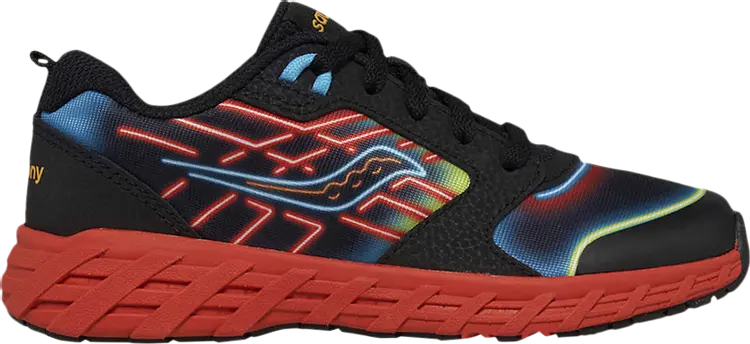 

Кроссовки Wind 2.0 Lace Big Kid 'Neon Red', черный