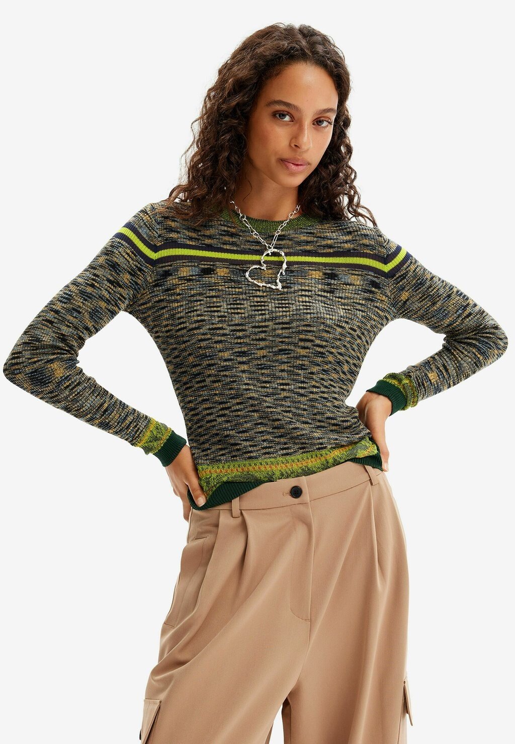 

Свитшот Desigual, зеленый