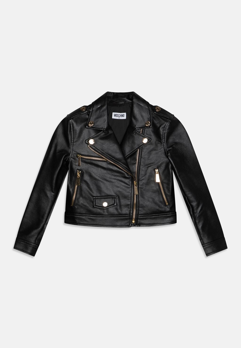 

Куртка из искусственной кожи Biker MOSCHINO, черный