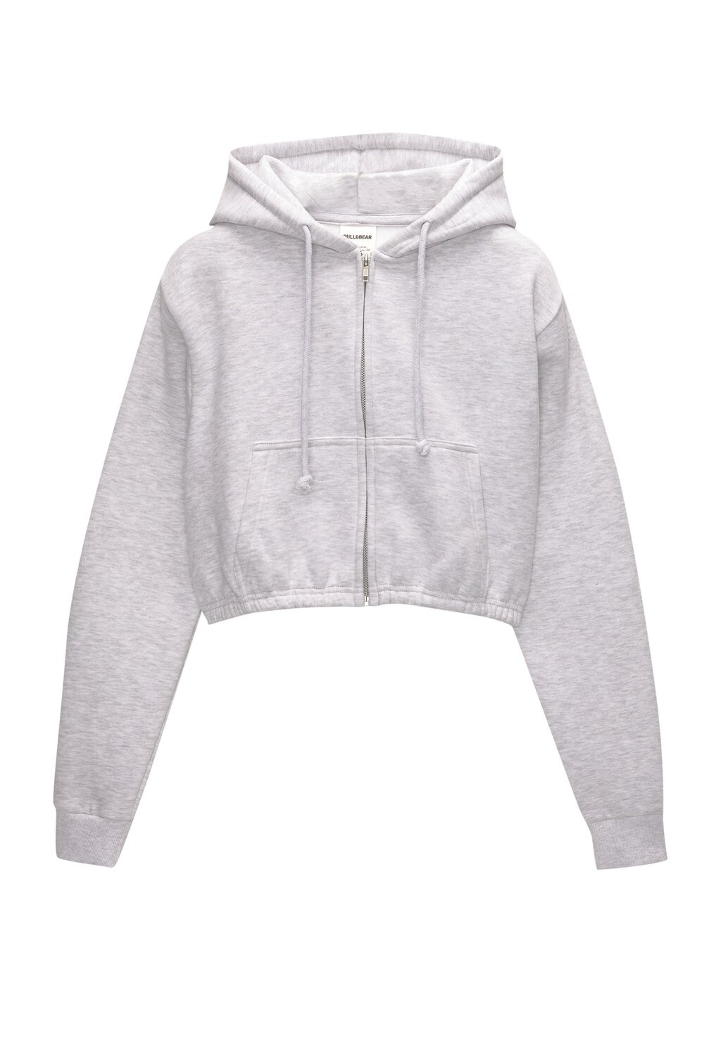 

Толстовка на молнии CROPPED PULL&BEAR, темно-серый