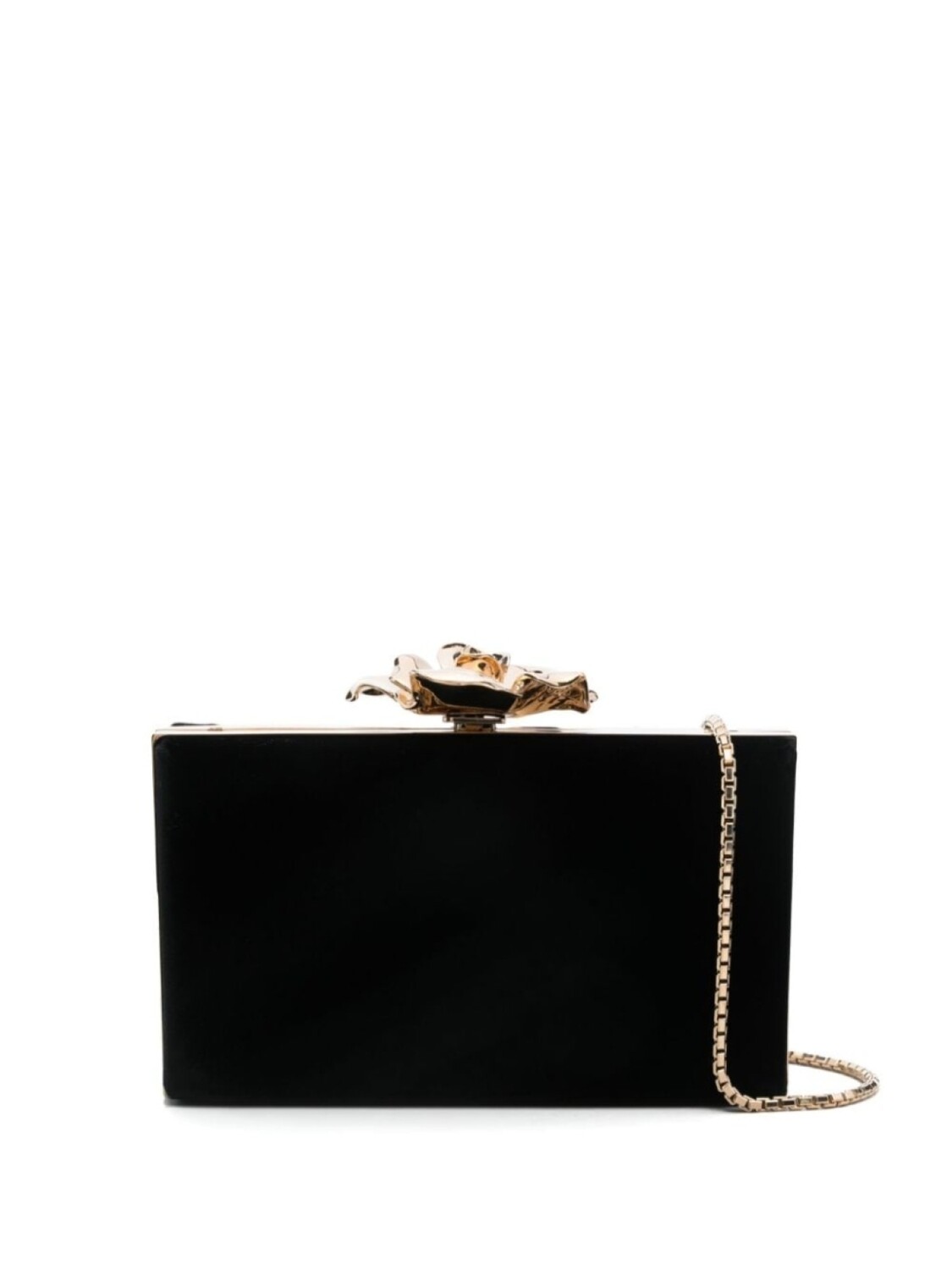 

Victoria Beckham мини-сумка Frame Flower Minaudiere, черный