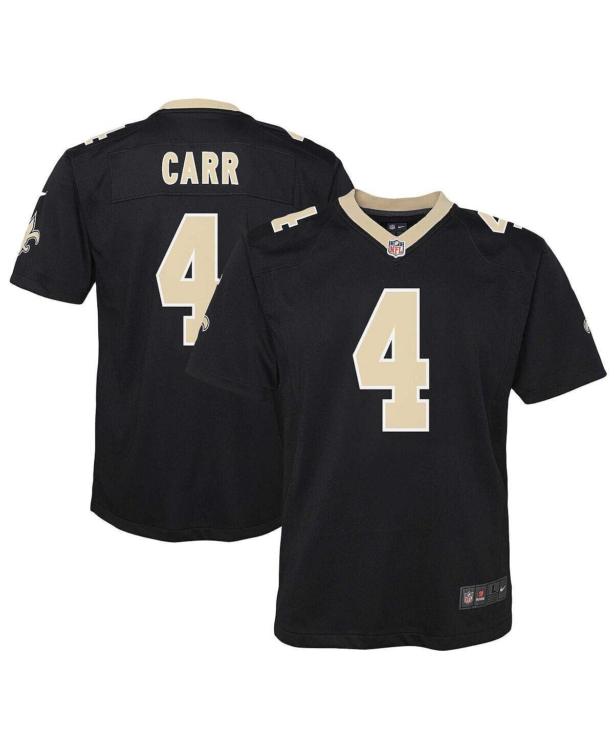 

Черная футболка Big Boys Derek Carr New Orleans Saints Game Nike