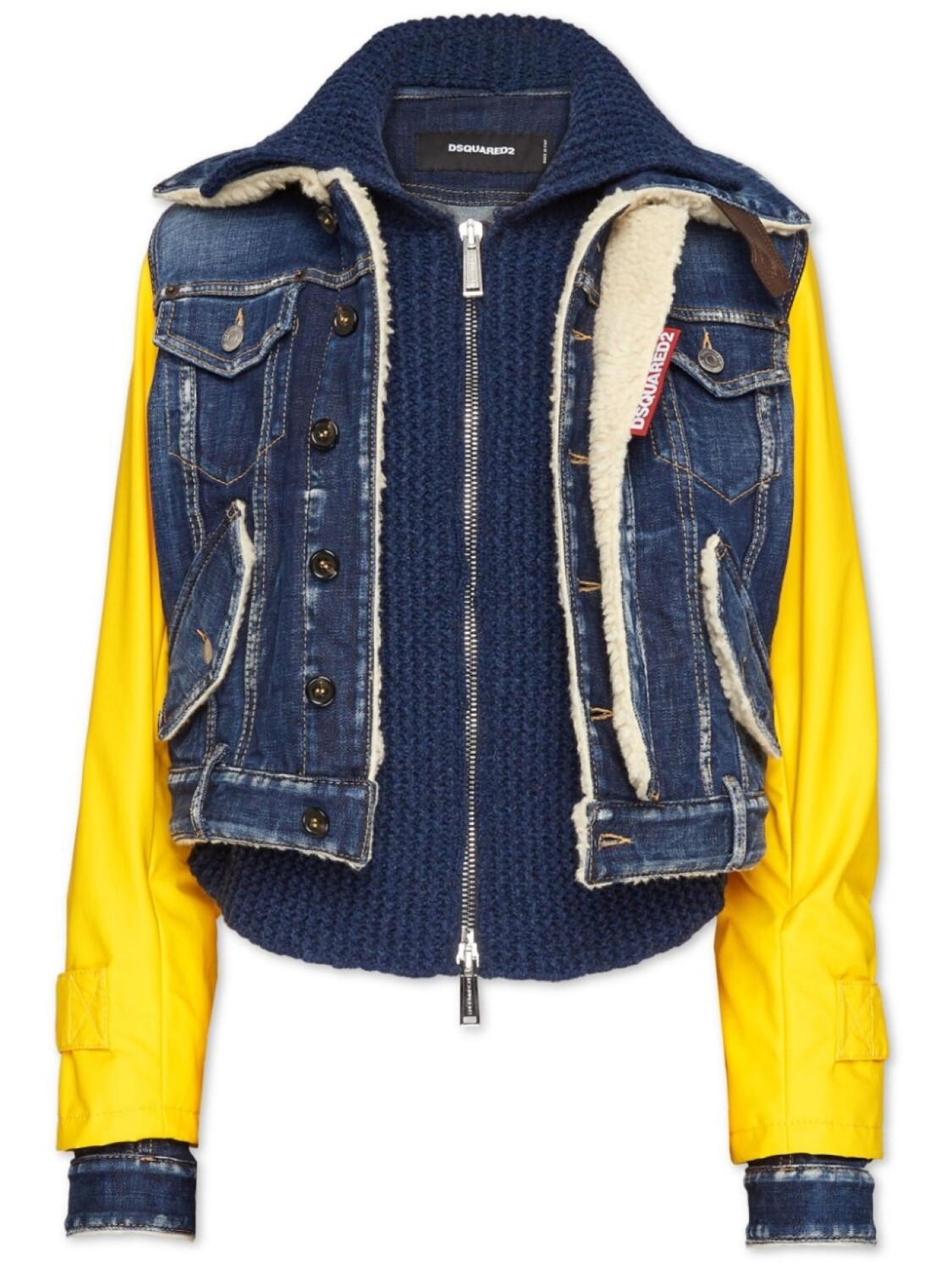 

DSQUARED2 куртка на молнии, синий