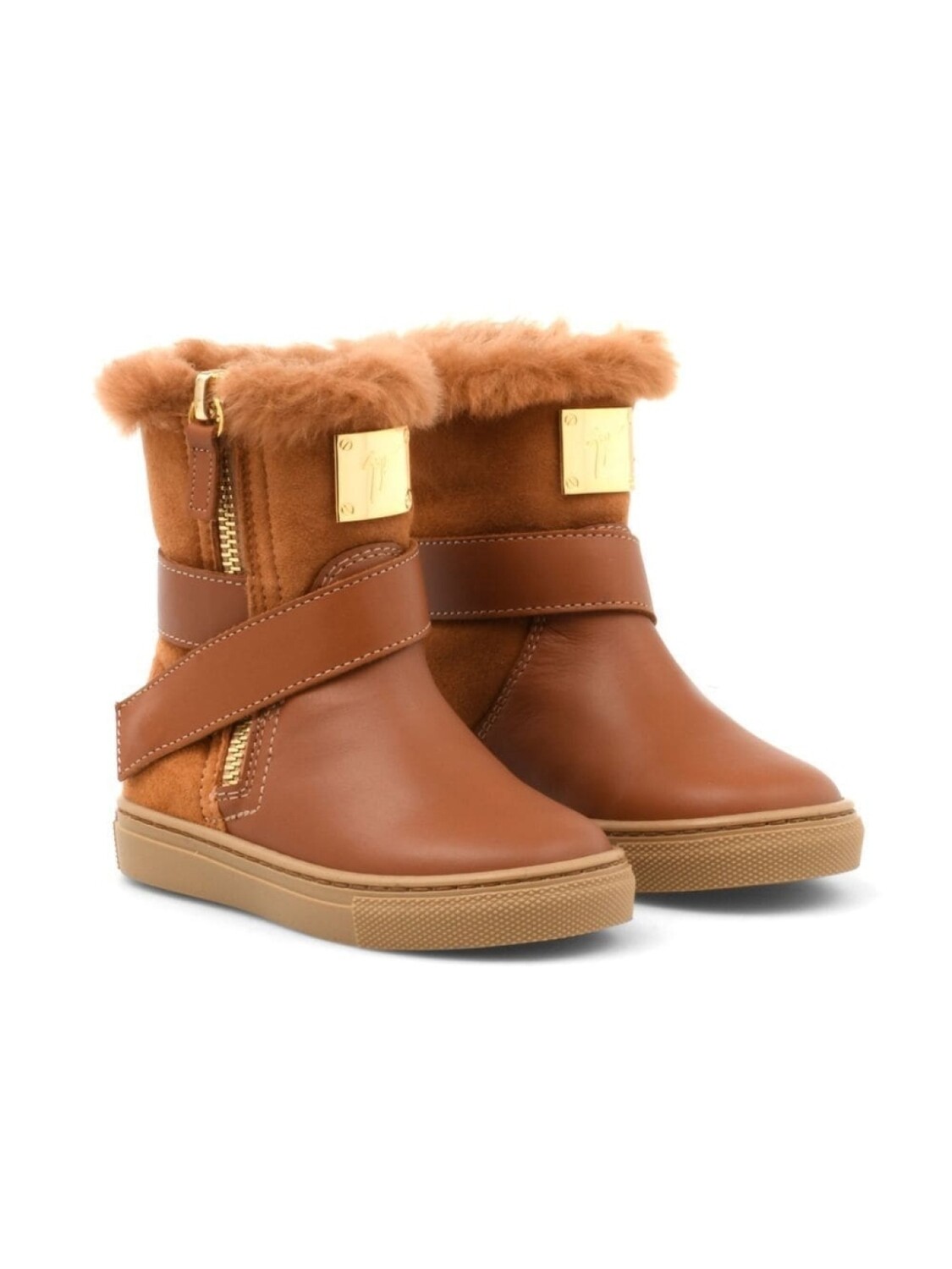 

Giuseppe Zanotti зимние сапоги Alec, коричневый