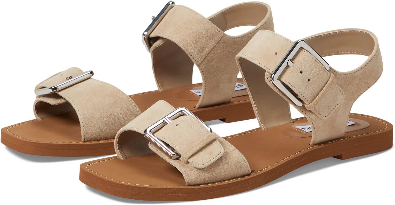 

Сандалии на плоской подошве Santo Sandal Steve Madden, цвет Sand Suede