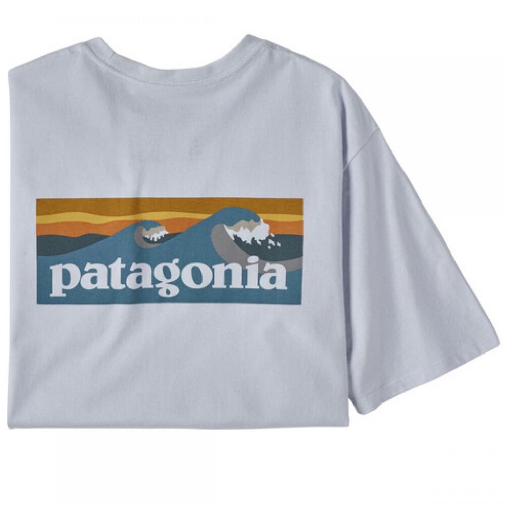 

Футболка Patagonia Boardshort Logo Pocket, белый