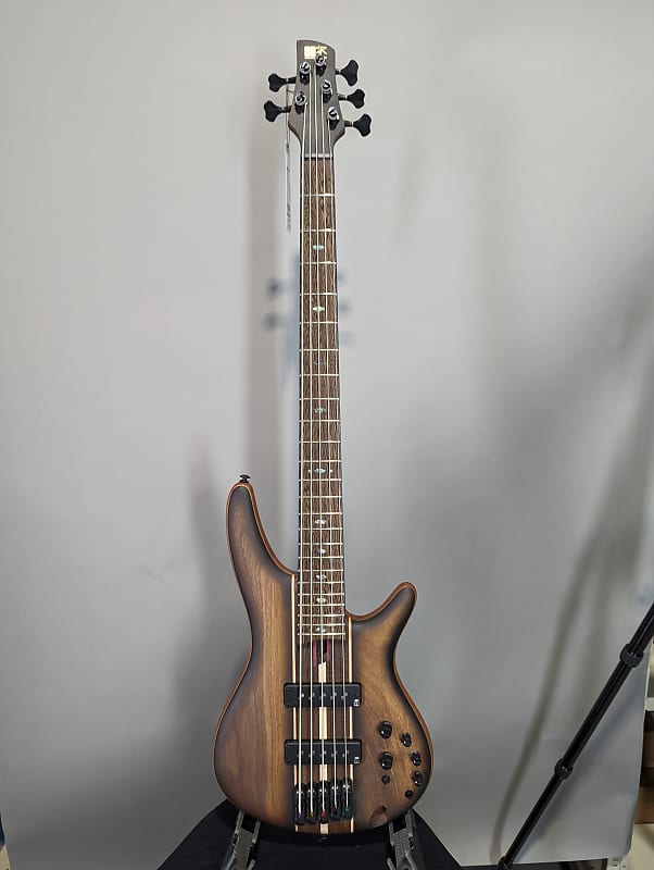 

Басс гитара Ibanez SR1355B Premium Dual Mocha Burst Flat 5-String Bass Guitar w/ Gig Bag