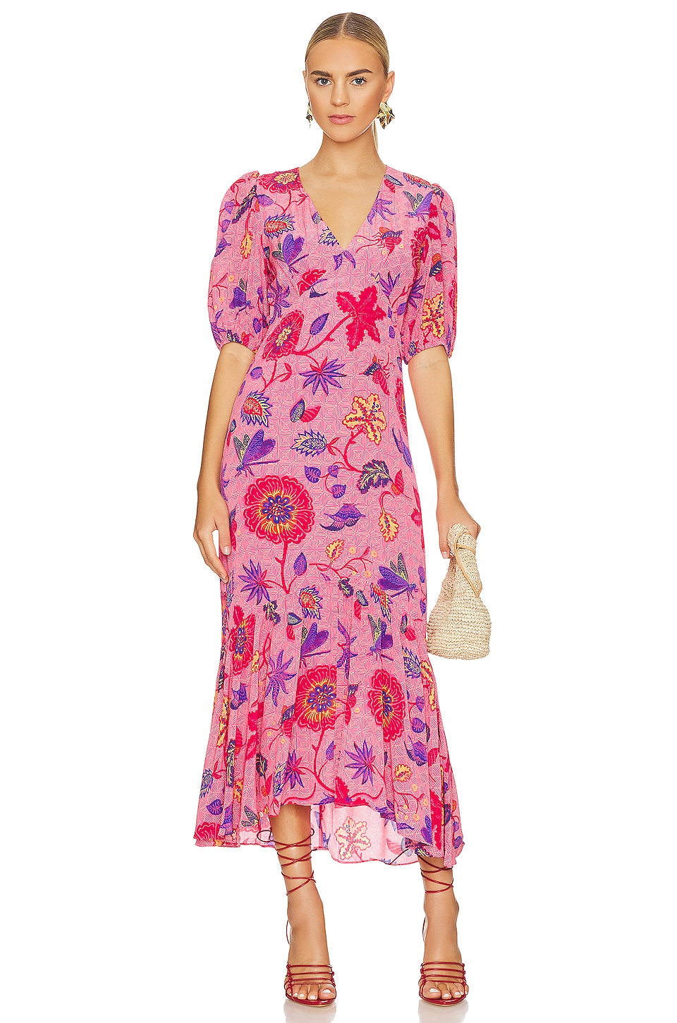 Платье Rhode Ester, цвет Rouge Akiko цена и фото
