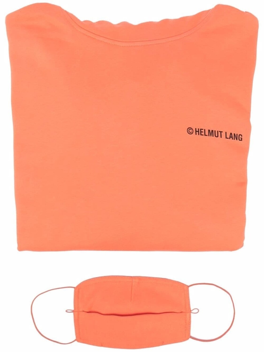 

Helmut Lang худи с логотипом, оранжевый