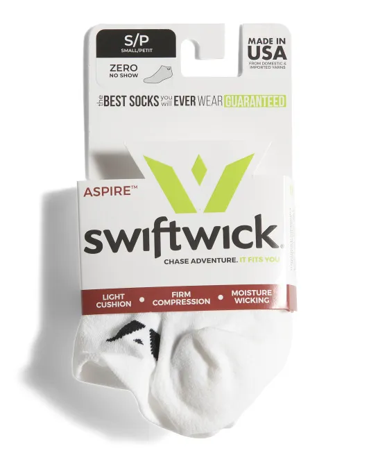 

Сделано в США Технические компрессионные носки с низким вырезом Swiftwick, белый