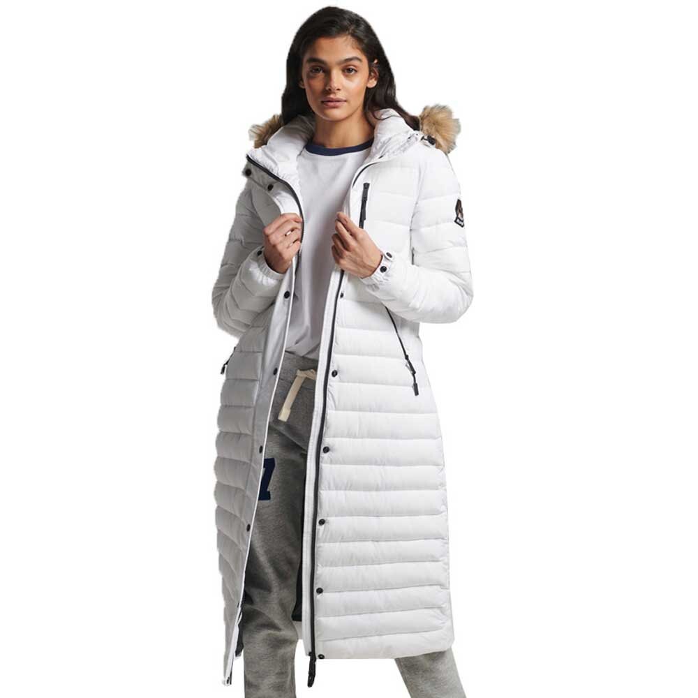 

Куртка Superdry Super Long Line Fuji, белый