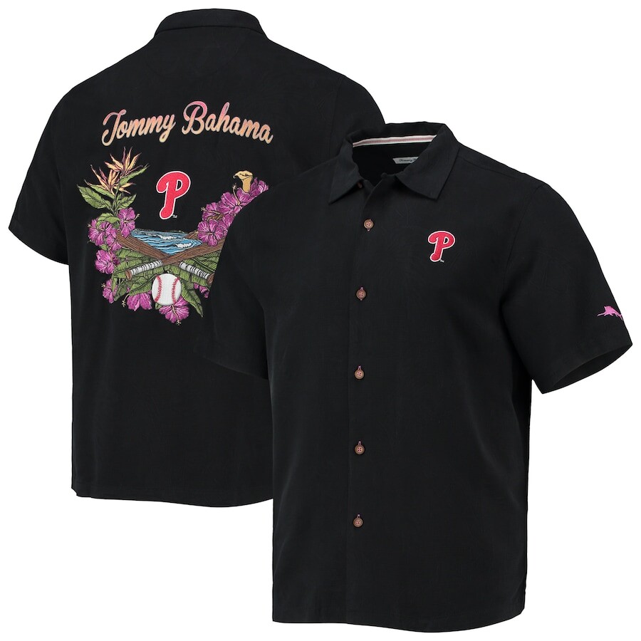 

Рубашка Tommy Bahama Philadelphia Phillies, черный