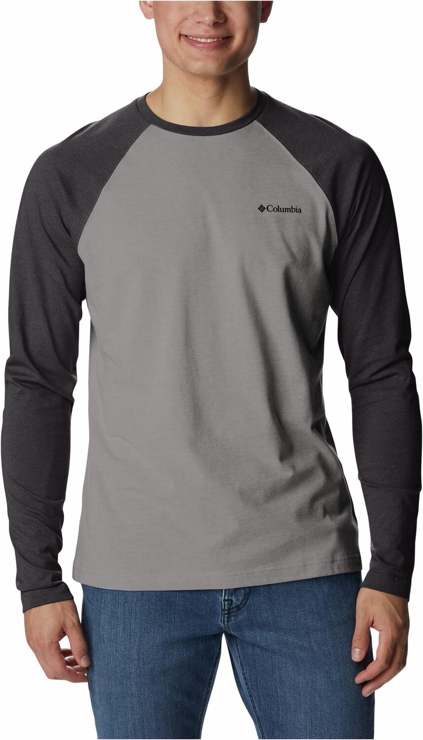 

Футболка Thistletown Hills реглан Columbia, цвет City Grey Heather/Shark Heather