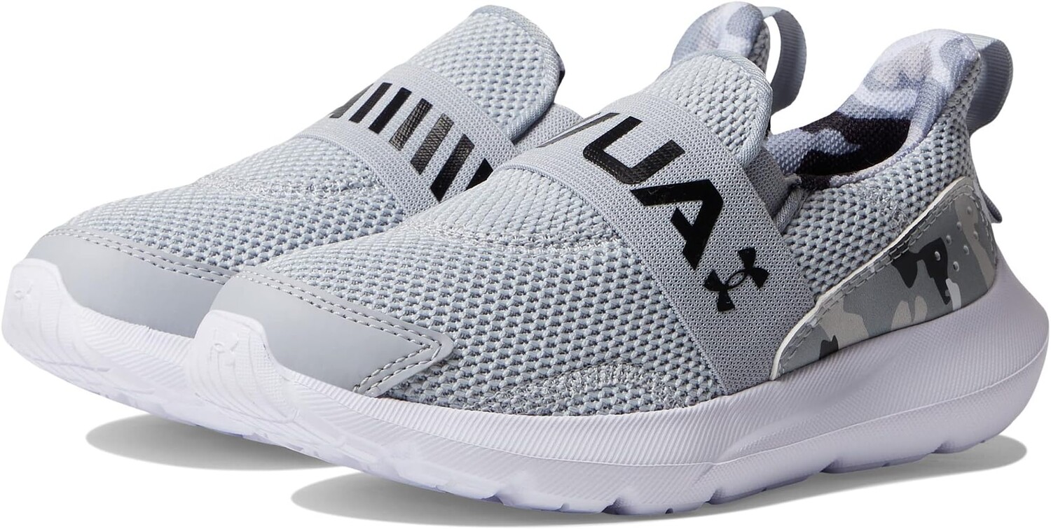

Кроссовки Surge 3 Slip-On Print Under Armour, цвет Mod Gray/Black/Black