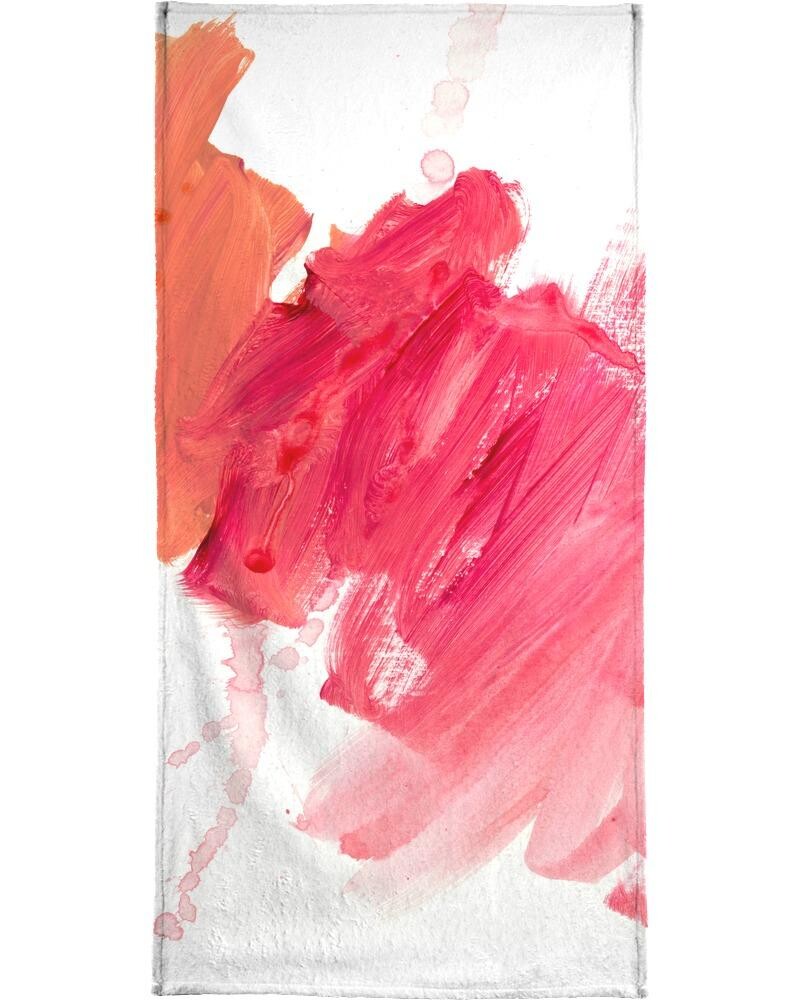 

Полотенце для ванной Juniqe Brush Strokes, цвет Rosa & Rot
