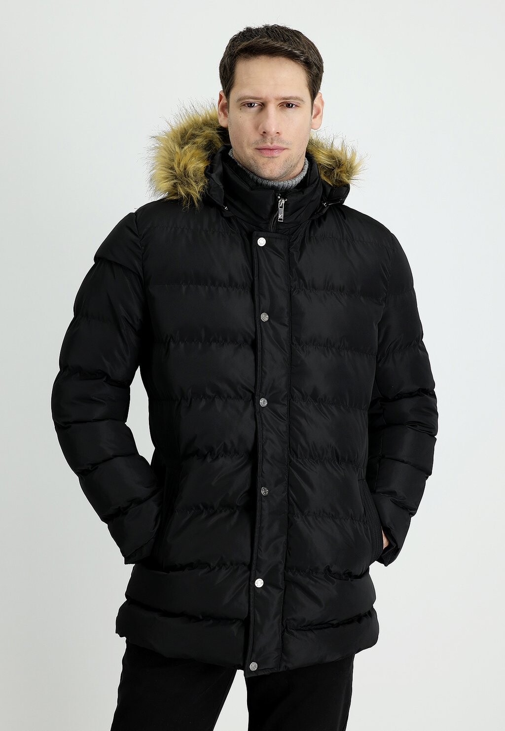 

Зимнее пальто HOODED PUFFER INSULATED TALL COAT Kigili, цвет black