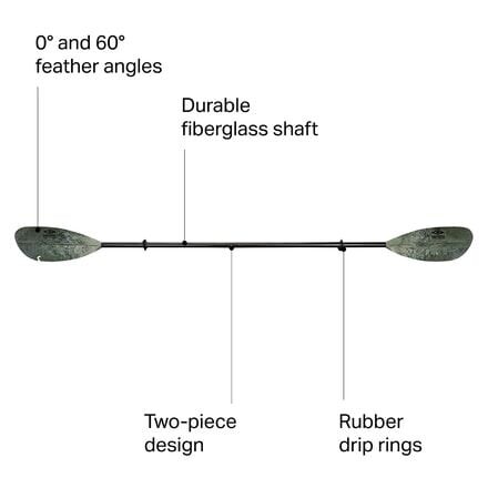 

Волшебное весло для рыболова Carlisle Paddles, цвет Camo