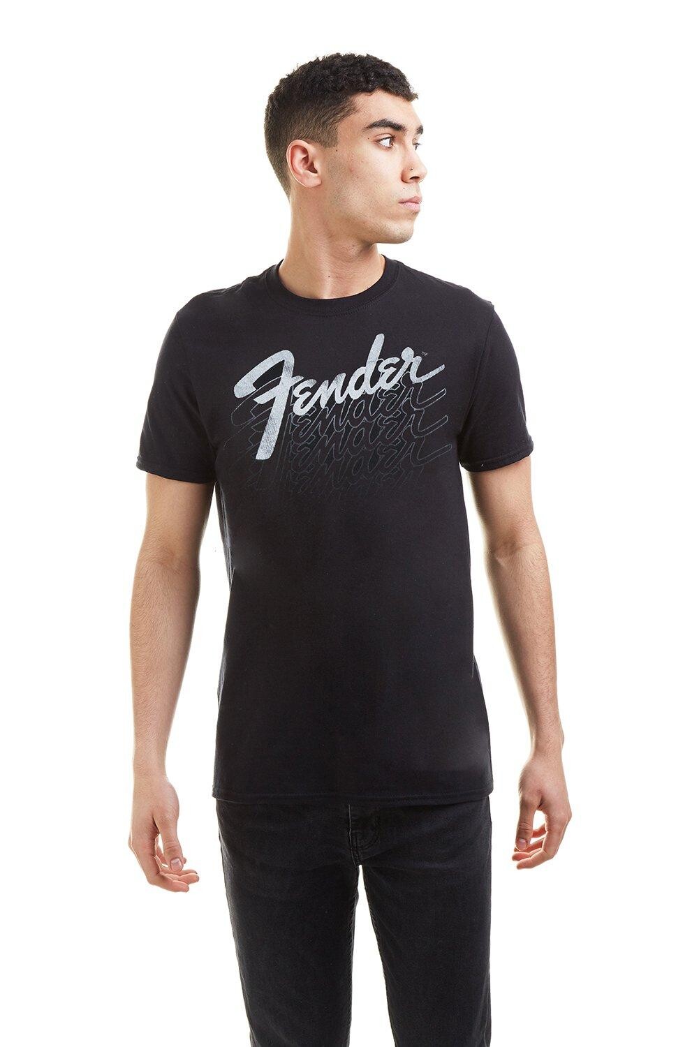 

Хлопковая футболка Fender Fade, черный