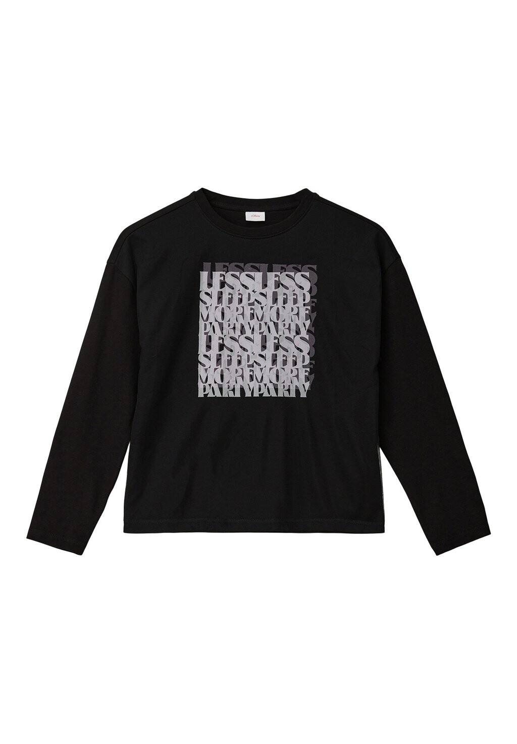 

Футболка с длинными рукавами Mit-Layering s.Oliver, цвет schwarz