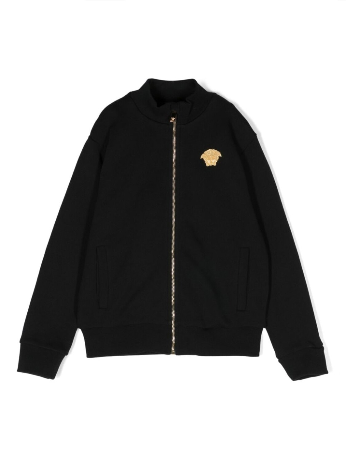 

Versace Kids толстовка на молнии с декором Medusa, черный