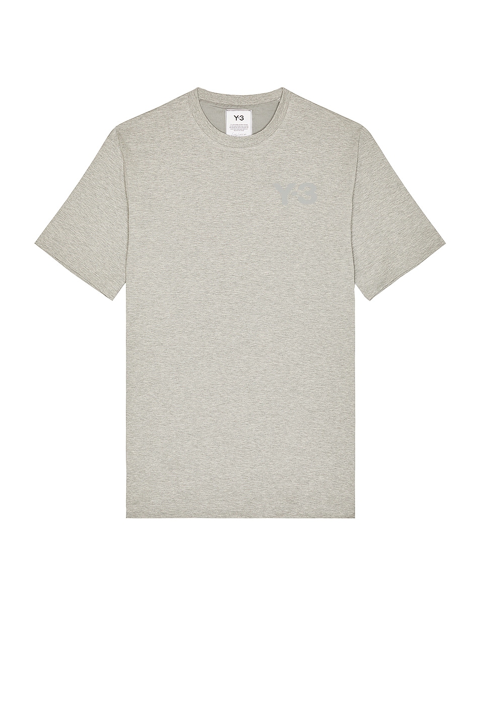 Футболка Y-3 Yohji Yamamoto Chest Logo Short Sleeve, цвет Medium Grey Heather цена и фото