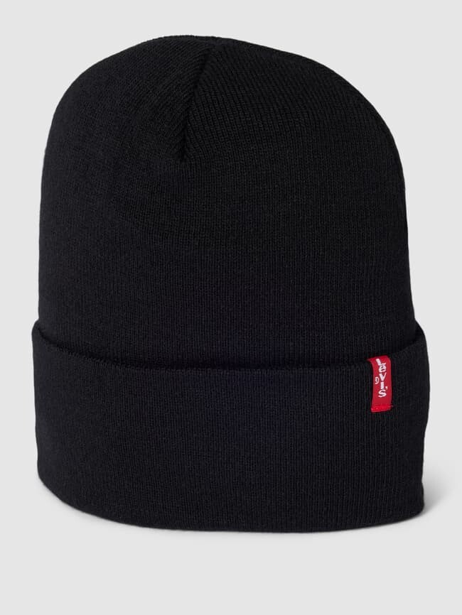

Шапка с деталью лейбла модели "SLOUCHY RED TAB" Levi's, черный