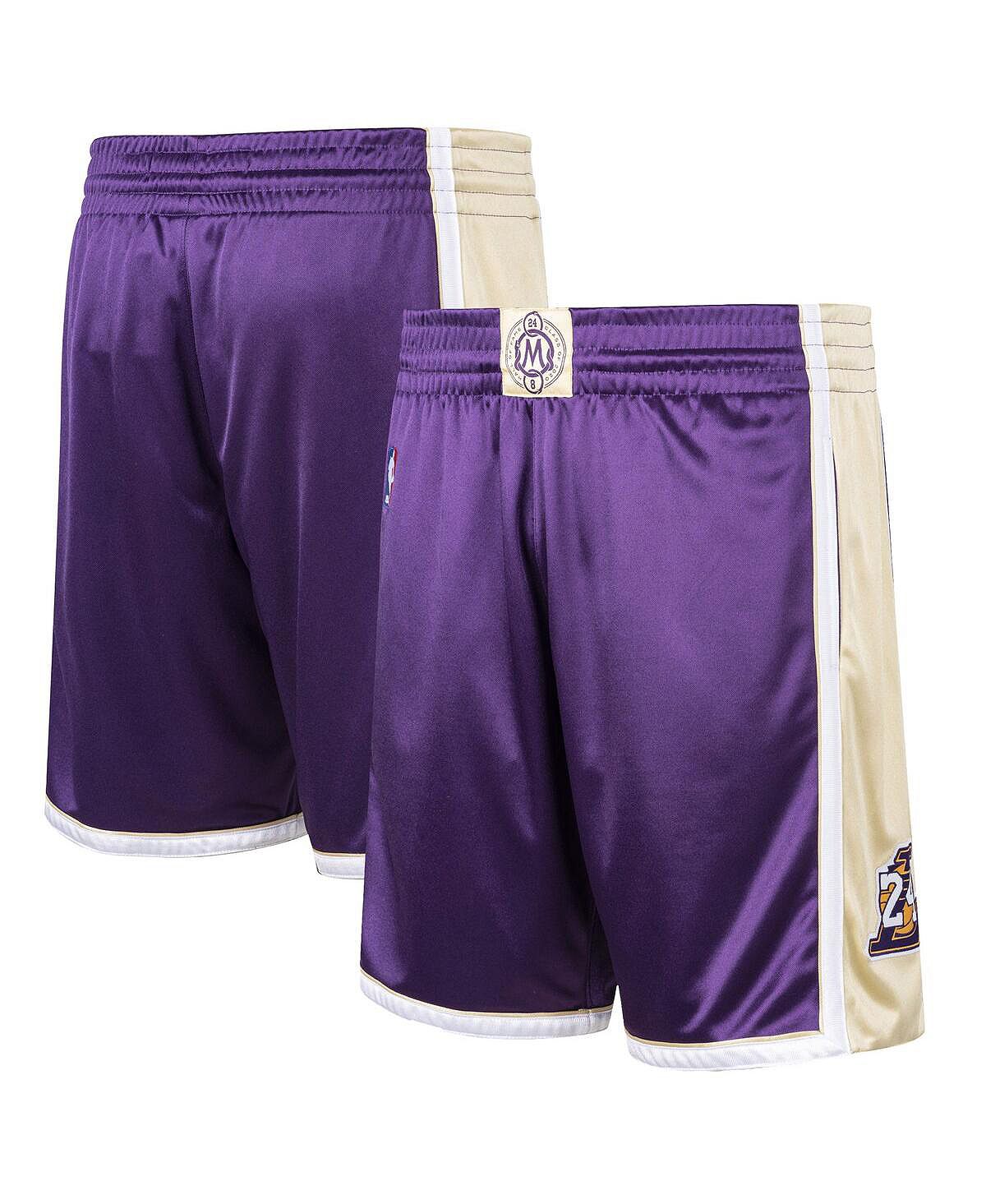 Мужские шорты Kobe Bryant Purple из Зала славы Лос-Анджелес Лейкерс, класс 2020 года, подлинные классические шорты из твердой древесины Mitchell & Ness