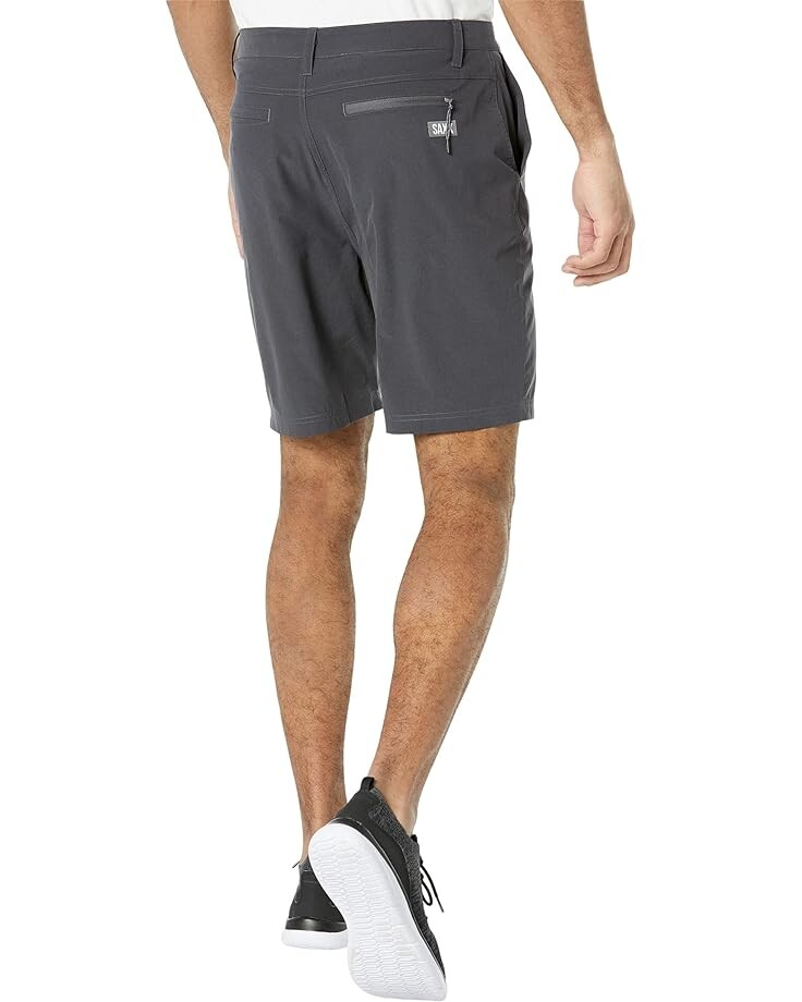 

Шорты SAXX UNDERWEAR Go To Town 9" 2-in-1 Hybrid Shorts with Mesh Liner, цвет Faded Black