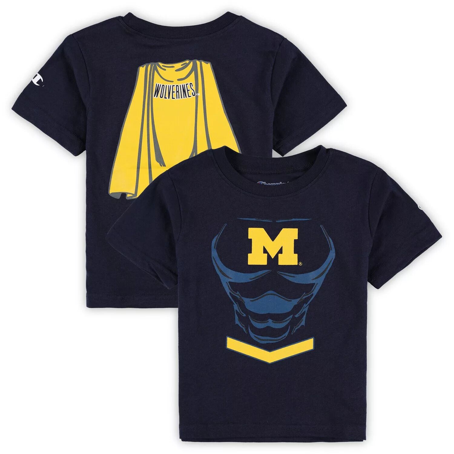 

Футболка Toddler Champion Navy Michigan Wolverines Super Hero Champion