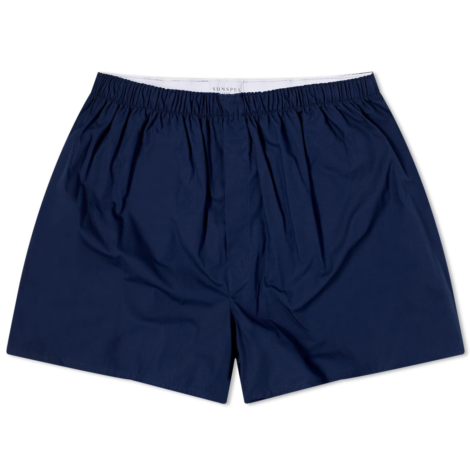 Шорты Sunspel Woven Boxer, темно-синий