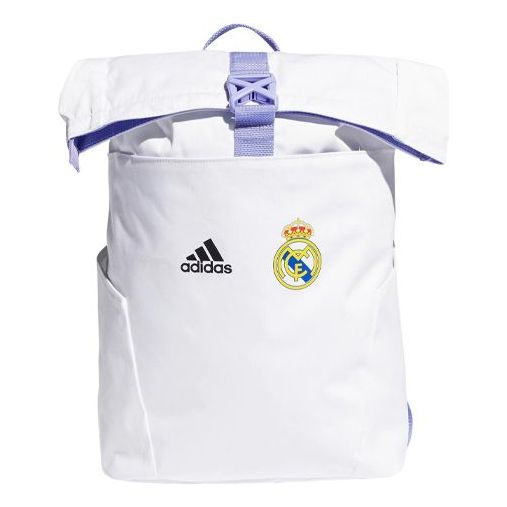 Рюкзак adidas Real Madrid Printing Large Capacity Backpack Unisex White / Purple, белый цена и фото