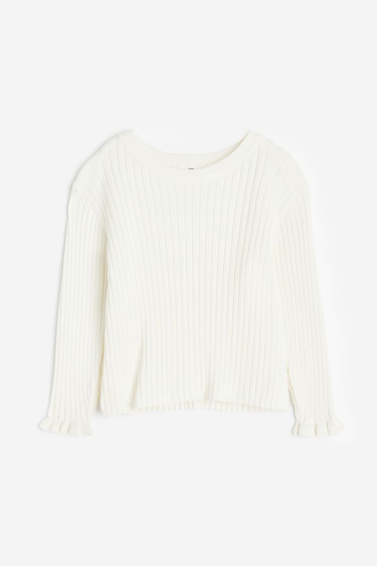 

Ребристый свитер H&M, белый