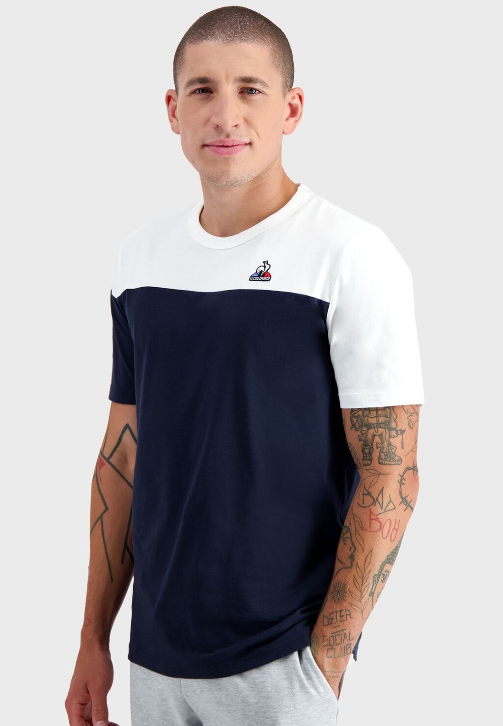 

Футболка с принтом le coq sportif, темно-синий