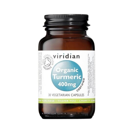 

Viridian, Органическая куркума 400 мг, 30 капсул
