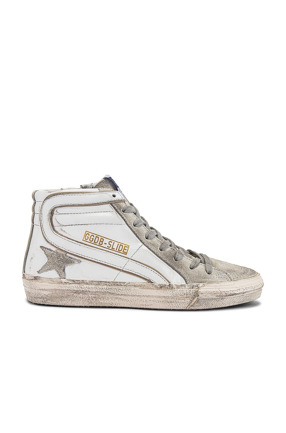 

Кроссовки Golden Goose Slide, цвет White & Ice, Белый