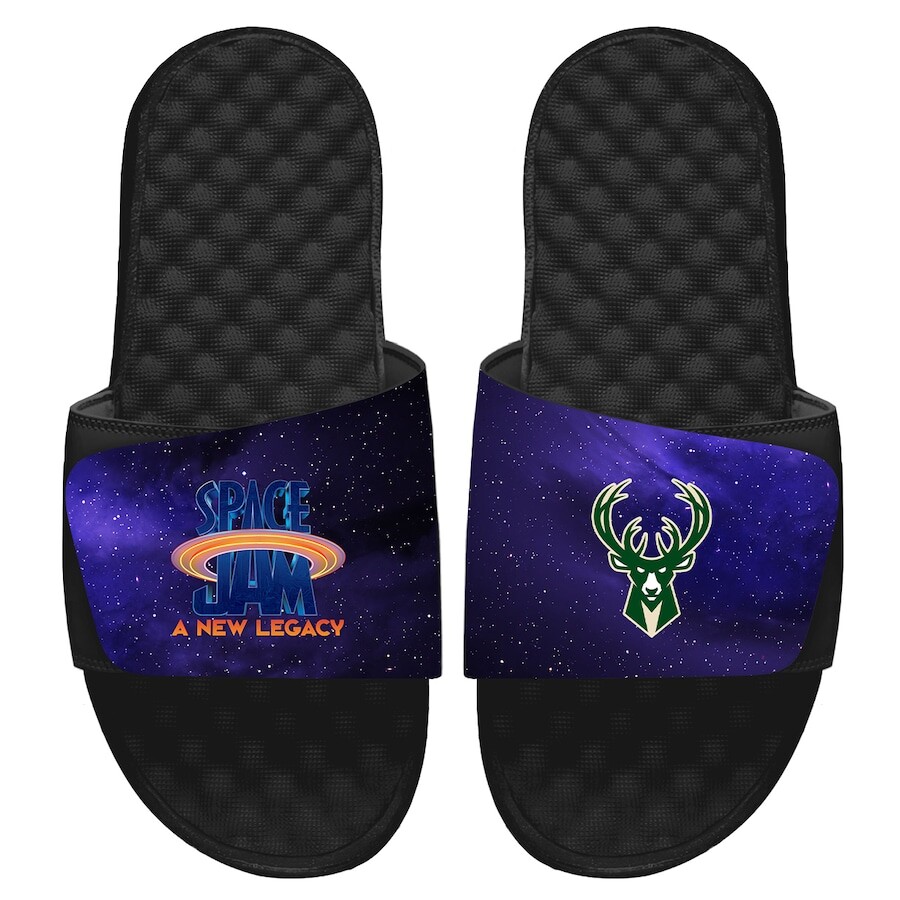 

Шлепанцы ISlide Milwaukee Bucks, черный