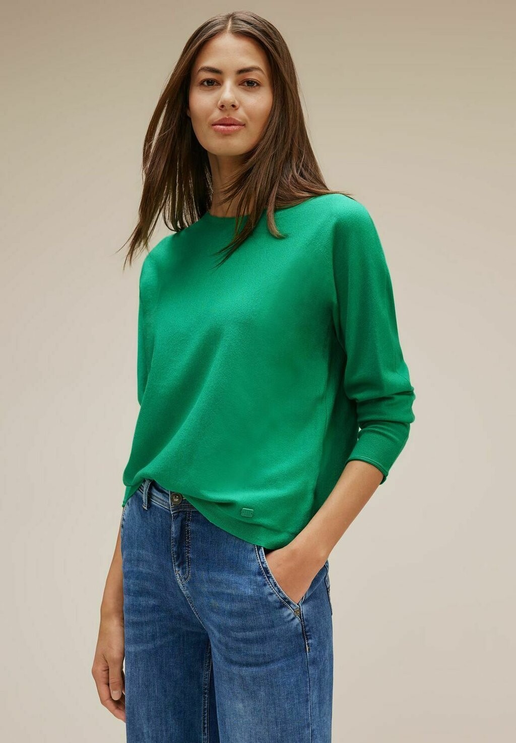 

Свитер Mit Dolman-Ärmel Street One, цвет grün